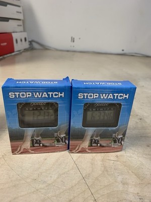 Set Of 2 Stopwatches - New (Black)