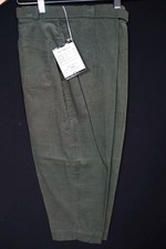 Vintage 1960's Deadstock Unworn Green Cotton Corduroy Pedal Pushers 25" Waist