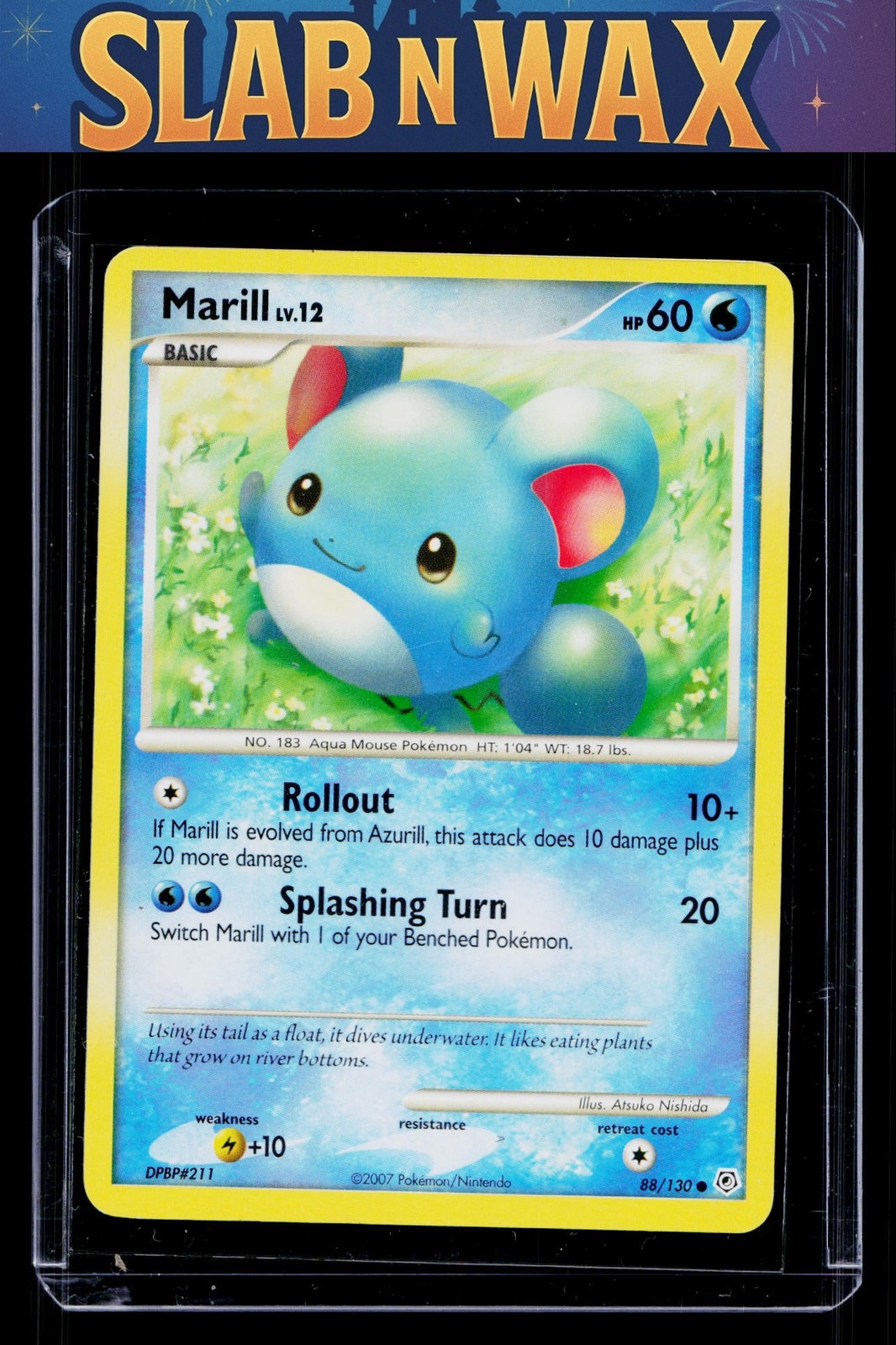 Pokemon tcg Diamond and Pearl Marill #88/130