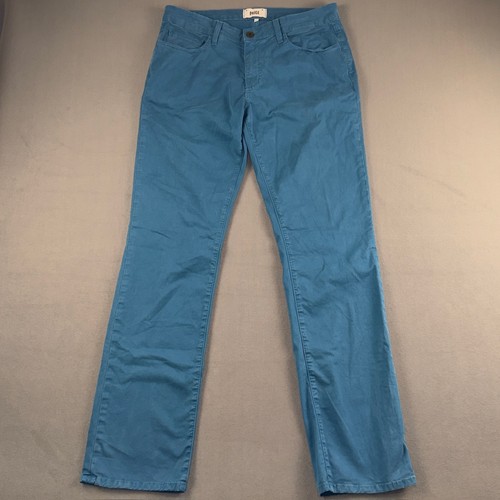 Paige Normandie Straight Leg Pants Deep Teal Blue Green Size 32 M603279 DNM279