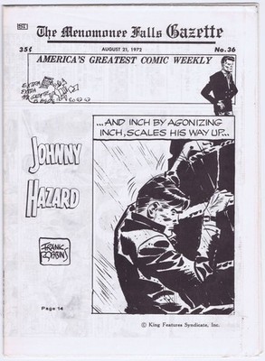 MENOMONEE FALLS GAZETTE # 36 US Mag 1972 Comic strip reprints