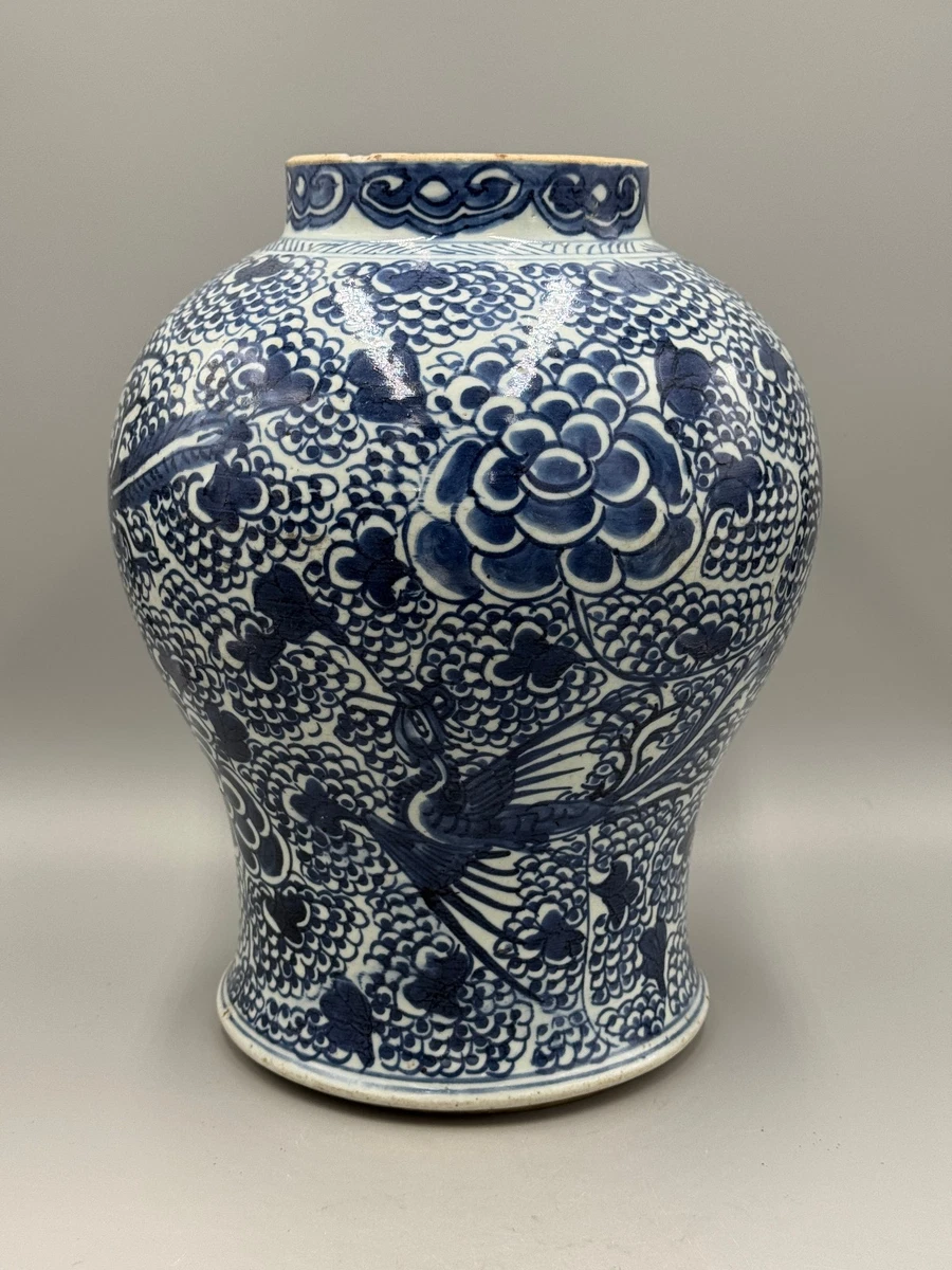 蓝色1800-1849 中国古董花瓶| eBay