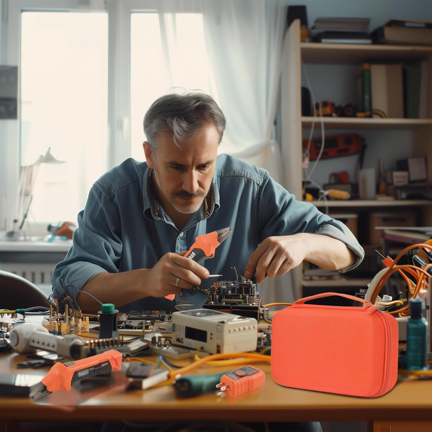 Case Compatible with Klein Tools ET310 AC Circuit Breaker Finder and Integrated 