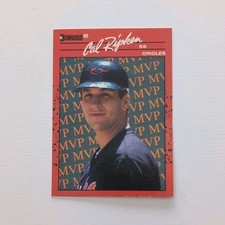 Donruss 1990 Cal Ripken #BC-18 Bonus MVP Baltimore Orioles Baseball Card MLB
