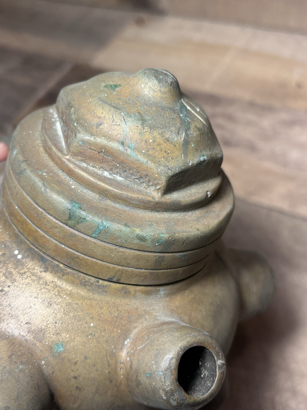 Vintage Brass Bresnan Cellar Distributor Fire Hose 3” Nozzle Basement