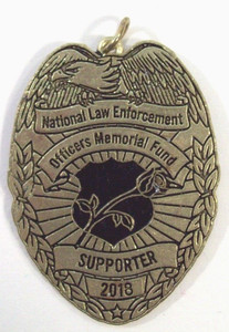 National Law Enforcement Officers Memorial Fund Keychain Pendant Only, 2018