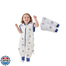 LAT Baby Sleep Bag with Feet Winter,Three-way zipper Wearable Blanket with Le