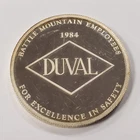 1984 Duval Battle Mountain 1 oz .999 Silver - Safety Award - SCARCE - SKU-Q3054