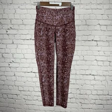 MICHI Print Athleisure Mid Rise Yoga Workout Ankle Stretch Leggings Size XS