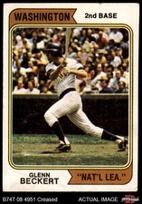 1974 Topps #241 Glenn Beckert WAS NATL LEA VARIATION 3.5 - VG+