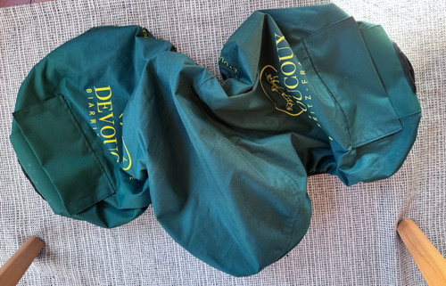 Devoucoux Green Fleece Lined Saddle Cover - Newest Style - Excellent!