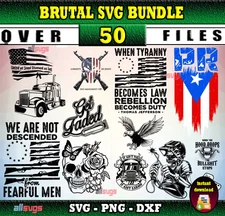 Brutal SVG Bundle – Gothic & Edgy Cut Files for Cricut, Silhouette & Laser