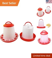 Durable Plastic Chick Feeder with 1L Waterer - Perfect for Poultry Care