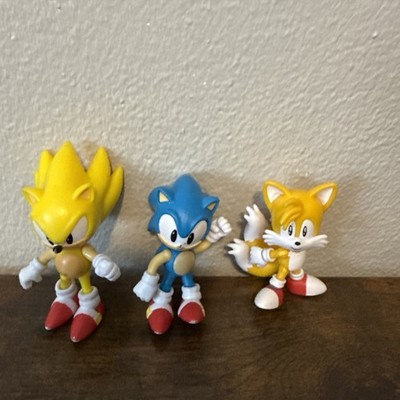 Jazwares Sonic 20th Anniversary Mini Lot Sonic The Hedgehog Super Sonic & Tails