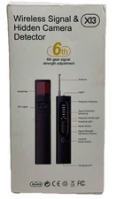 X13 Wireless Signal & Hidden Camera Detector Anti-Spy 6th Gear Signal Scanner