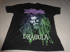 ROB ZOMBIE DRAGULA CONCERT SHIRT SIZE LARGE BLACK MENS HEAVY METAL BAND TULTEX