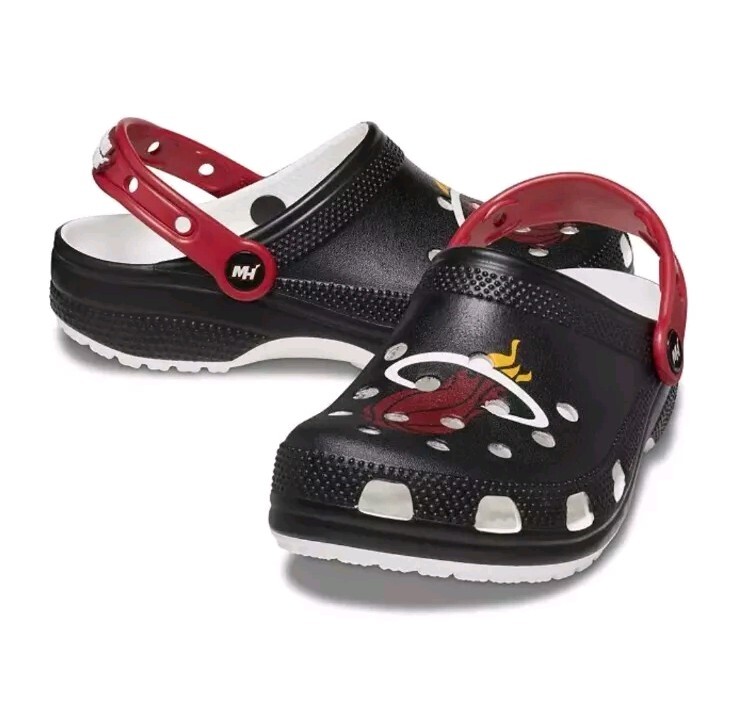 Crocs NBA Miami Heat Classic Clogs Men\'s Size Crocs NBA Miami Heat Classic Clogs Mens Size 12 Basketball  main image 2