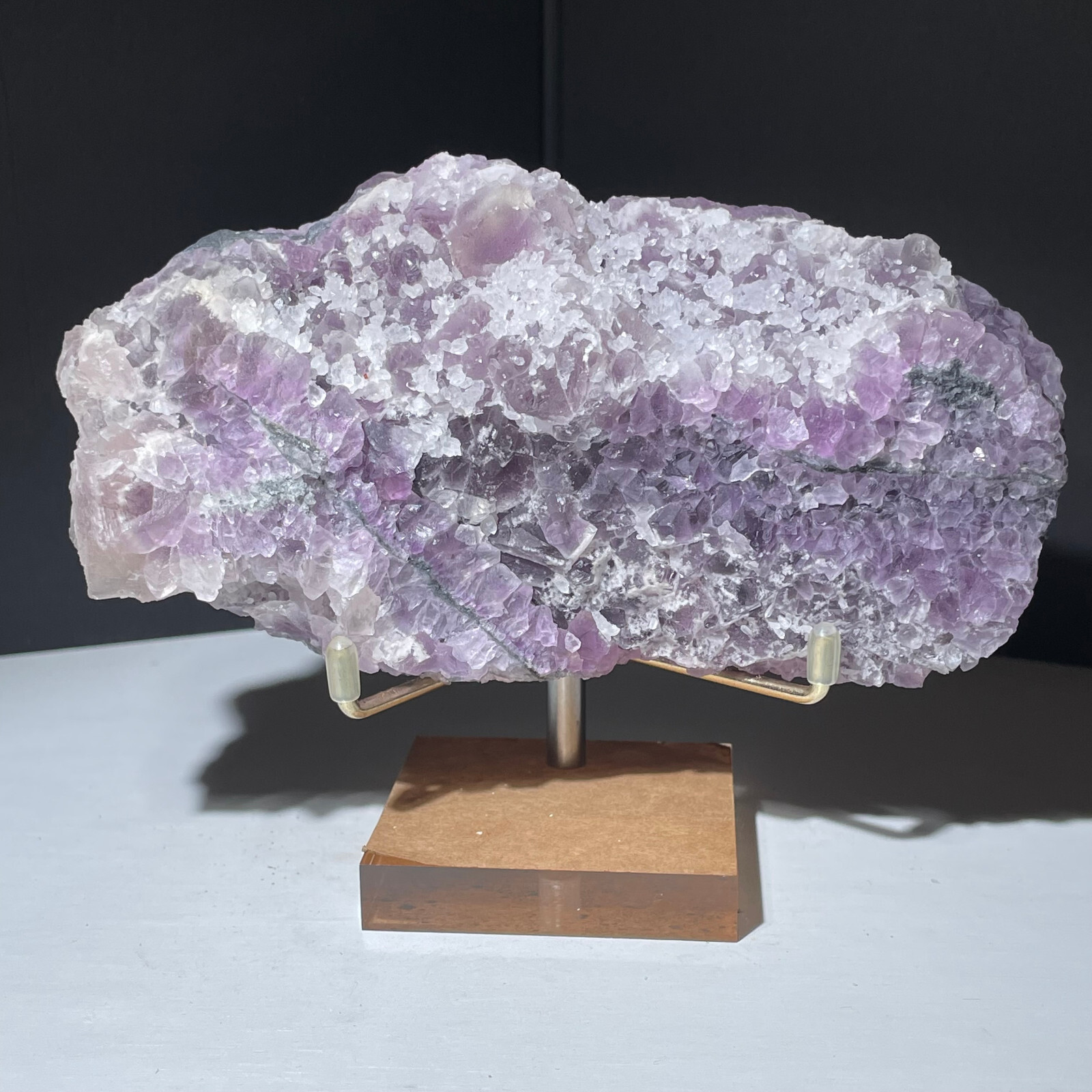 433g stunning natural purple fluorite crystal specimen for collectors