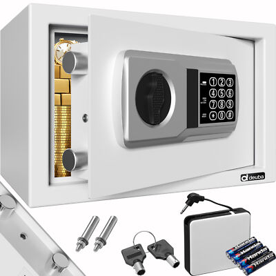 DEUBA  Tresor Elektronischer Möbeltresor 31x20x20cm Safe Wandtresor Geldschrank