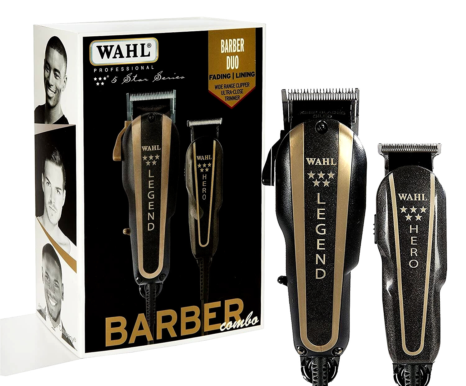 WAHL 5 STAR PRO BARBER COMBO LEGEND CLIPPER HERO TRIMMER FRE