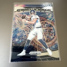 2024 Panini Prizm Will Levis Fireworks Silver No Huddle Prizm #4 Titans