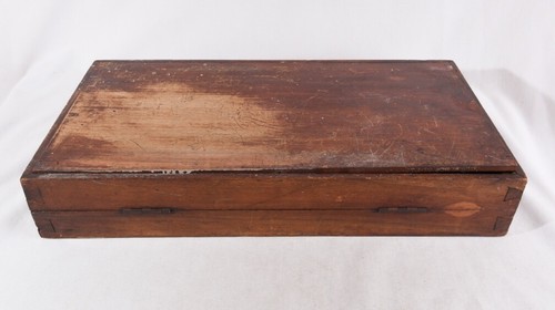 Antique Backgammon Board Game w 29 Mismatched Draughts, Inlaid Wood - Picture 13 of 14