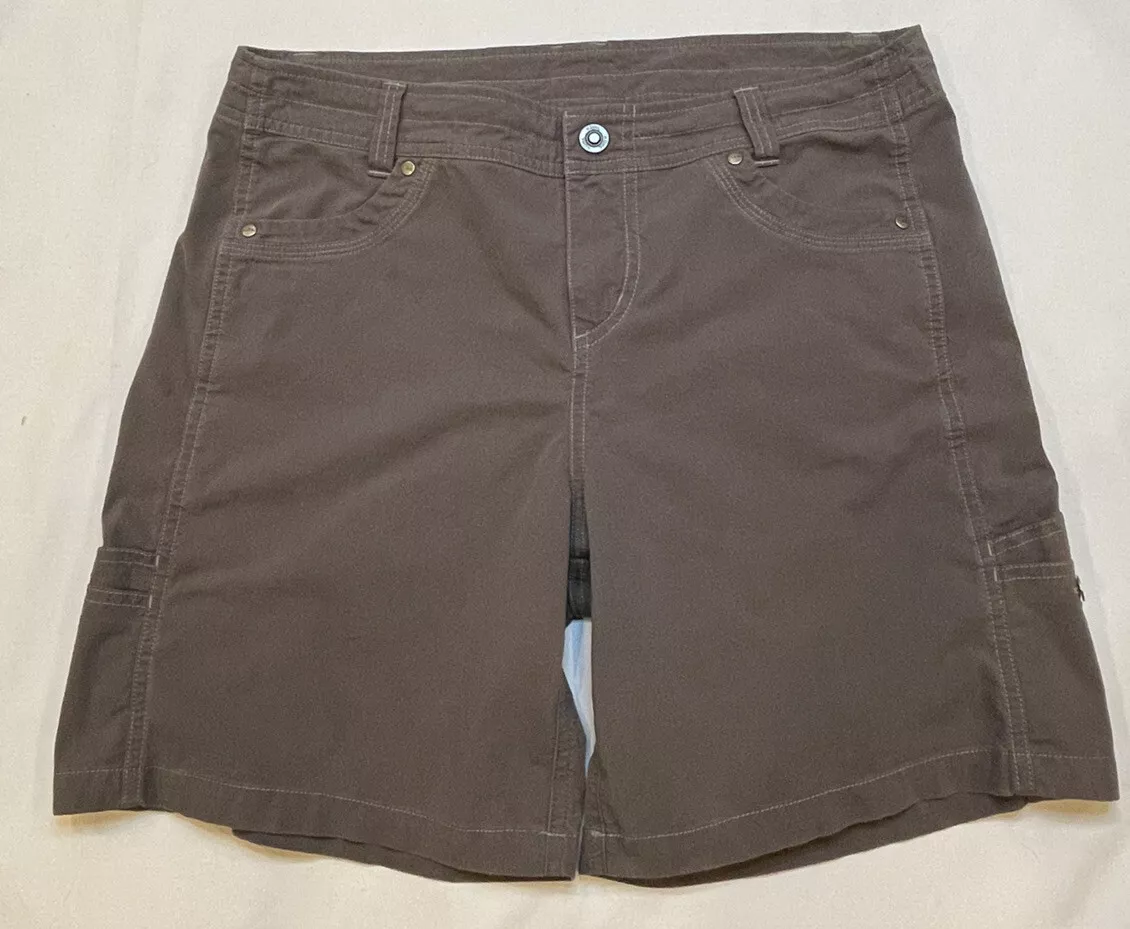 KUHL Womens Free Range Shorts Size 12 Gray Outdoor Camping Hiking 6”Inseam  6110