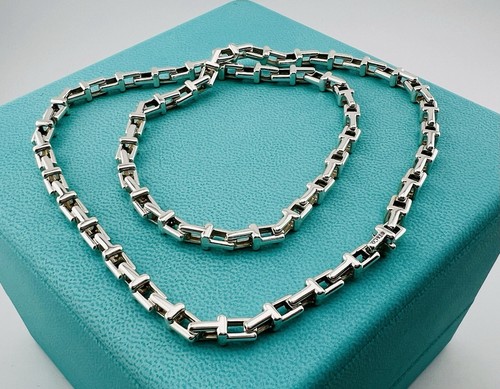Collar de cadena en T estrecho Tiffany - Imagen 3 de 7