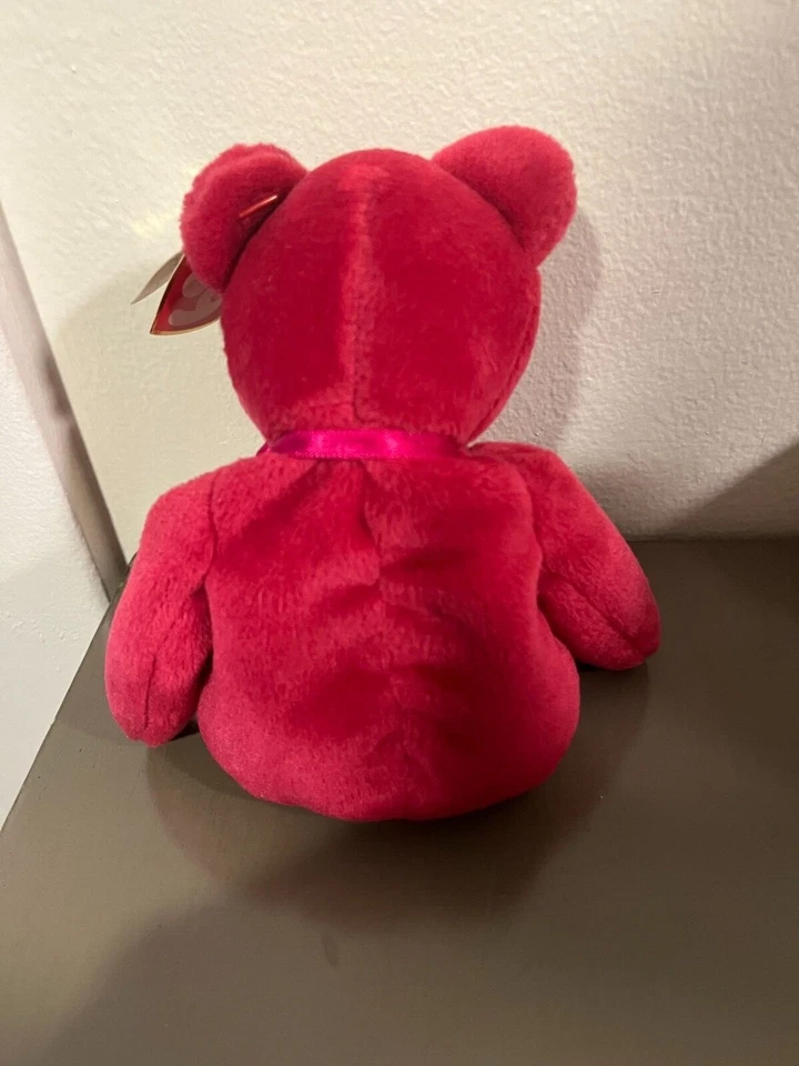 Rare Vintage 1998/1999 TY Beanie Baby Babies Valentina Bear Hologram Error Tag  - Image 3 of 4