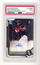 2022 Bowman Chrome 1st AUTO Benyamin Bailey - PSA 9 MINT - Chicago White Sox ⚫️