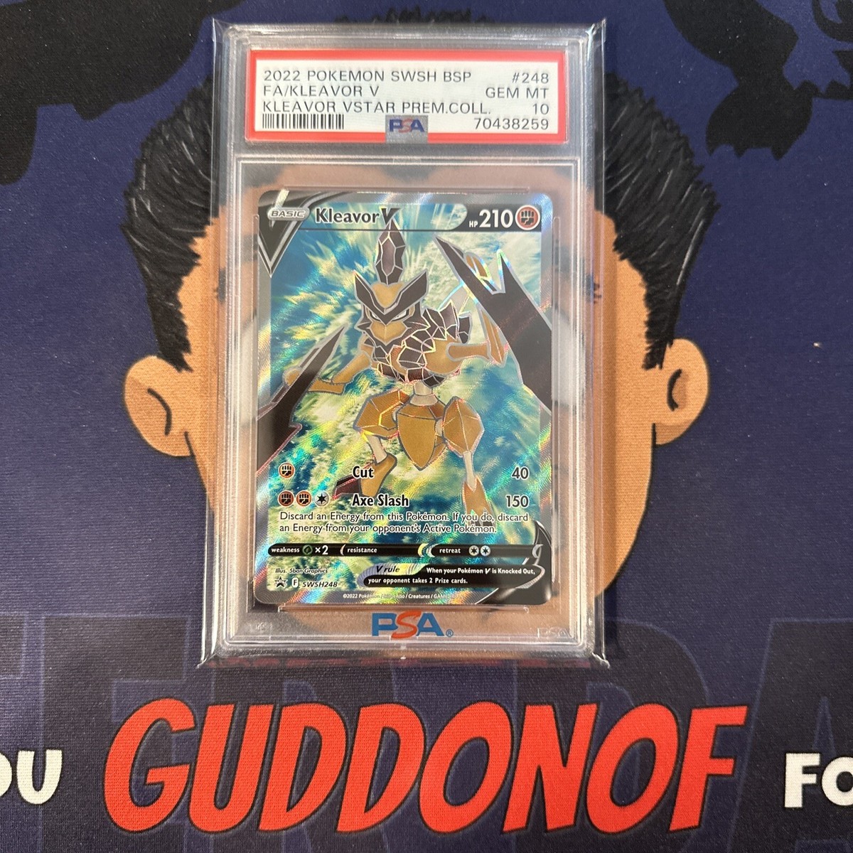💎PSA 10 GEM MINT 2022 Pokemon KLEAVOR V #248 Full Art Premium