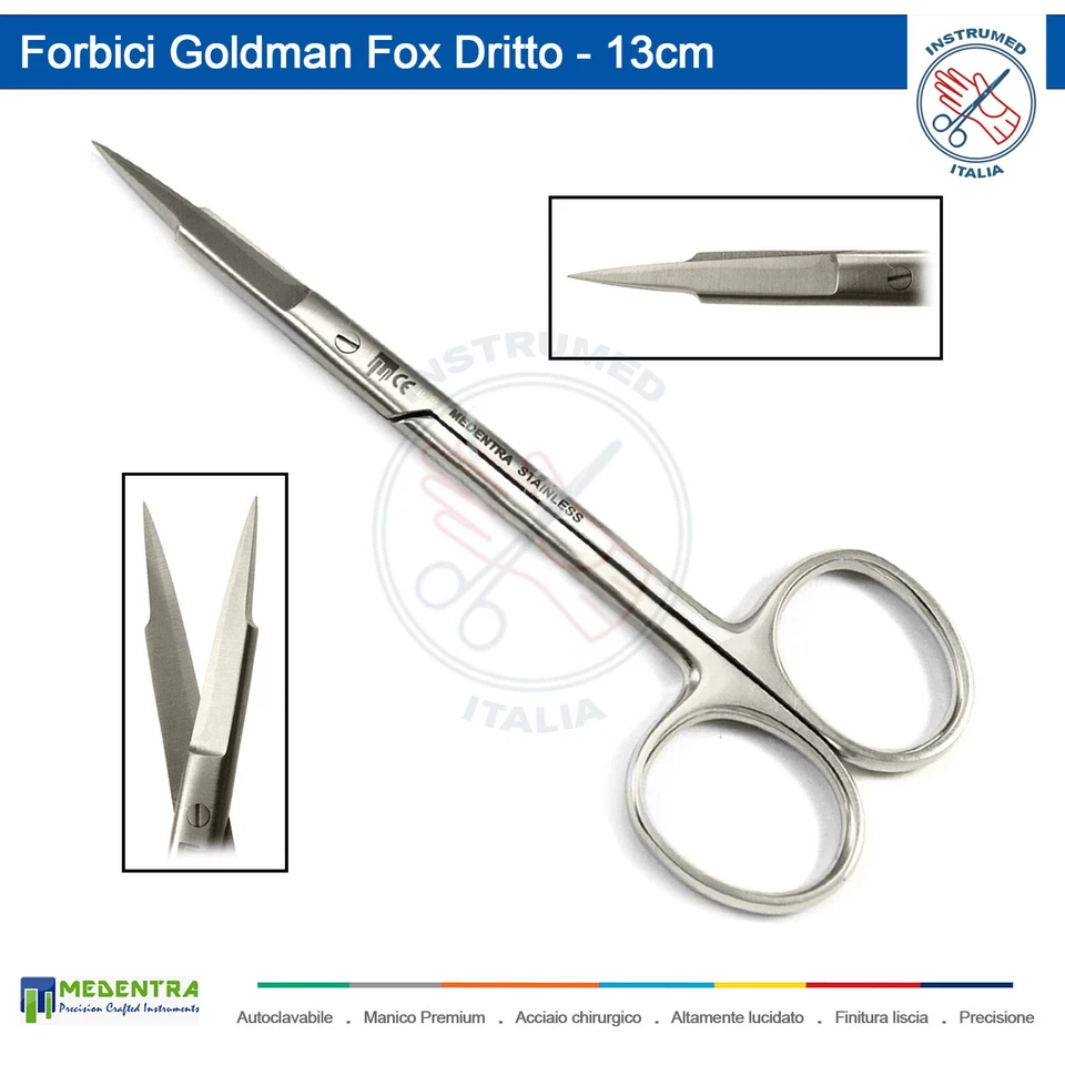 Goldman Fox Forbici dissezione di tessuti dritti per chirurgia dentale Medentra