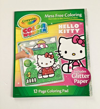 Crayola Color Wonder Hello Kitty Mess Free 12 Page Coloring Set Color Pages NEW