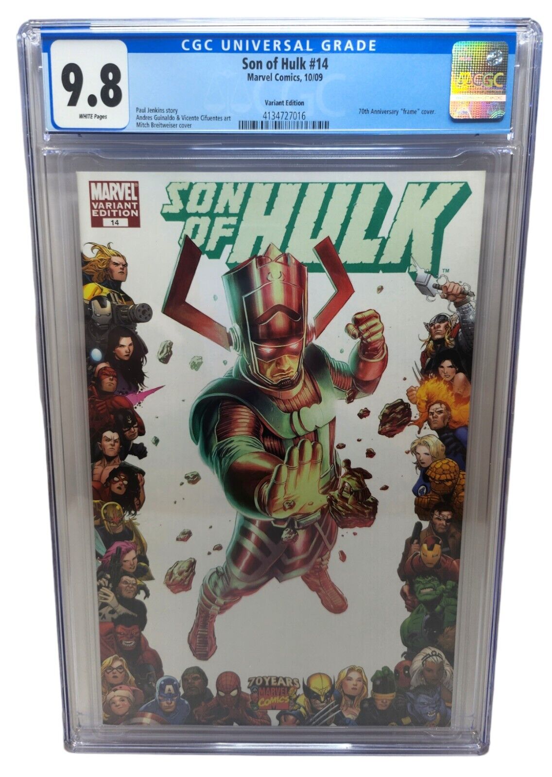 Son Of Hulk #14 Galactus 70th Anniversary Frame Variant CGC Graded 9.8 *RARE*