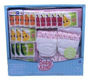 baby alive doll food and diapers super refill pack
