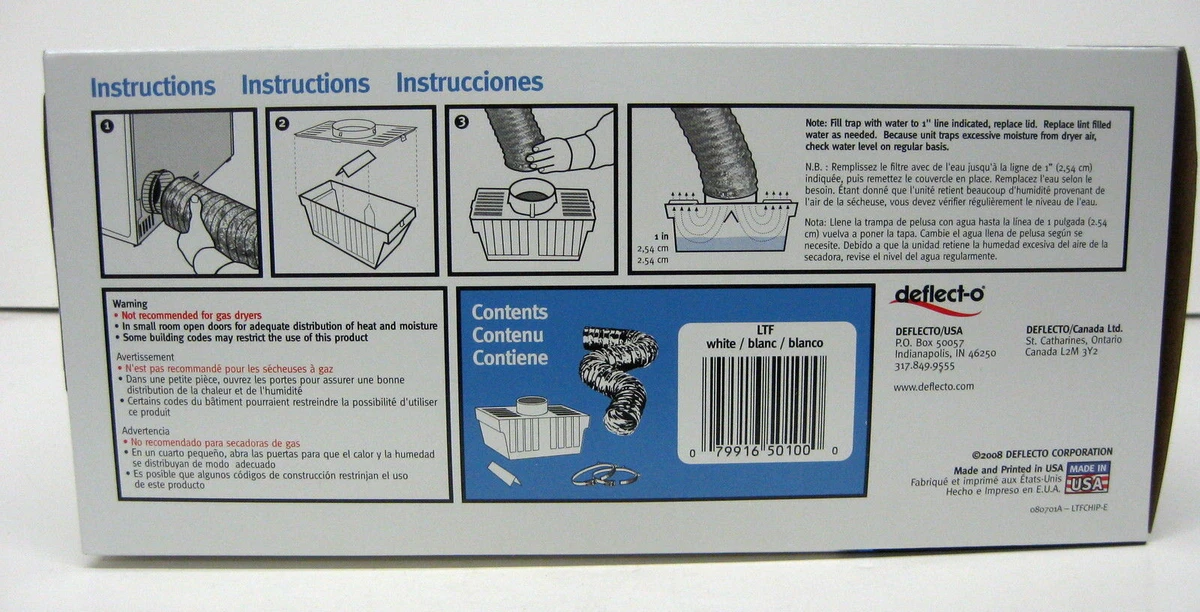 deflecto dryer lint trap