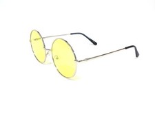 John Lennon Style Sunglasses Round Circle Retro Classic Metal Frame Men  Women.