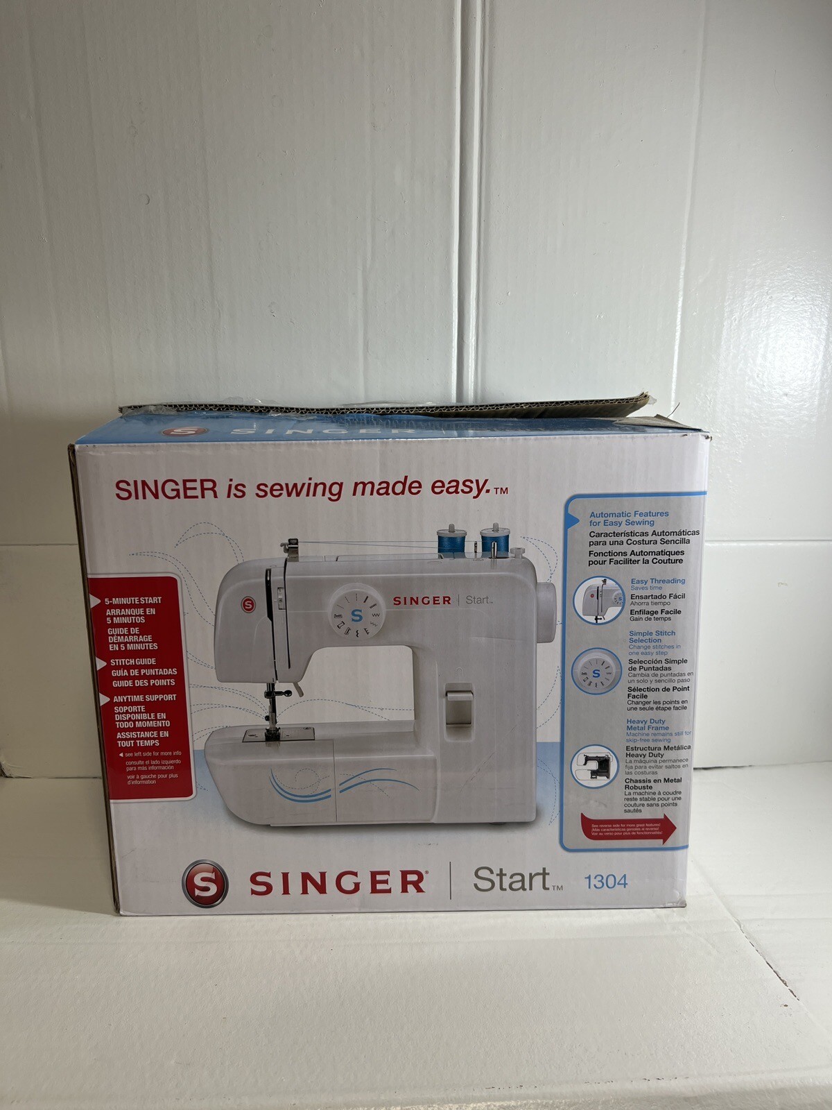 SINGER START Model 1304 SEWING MACHINE With Peddle. Works Great eBay