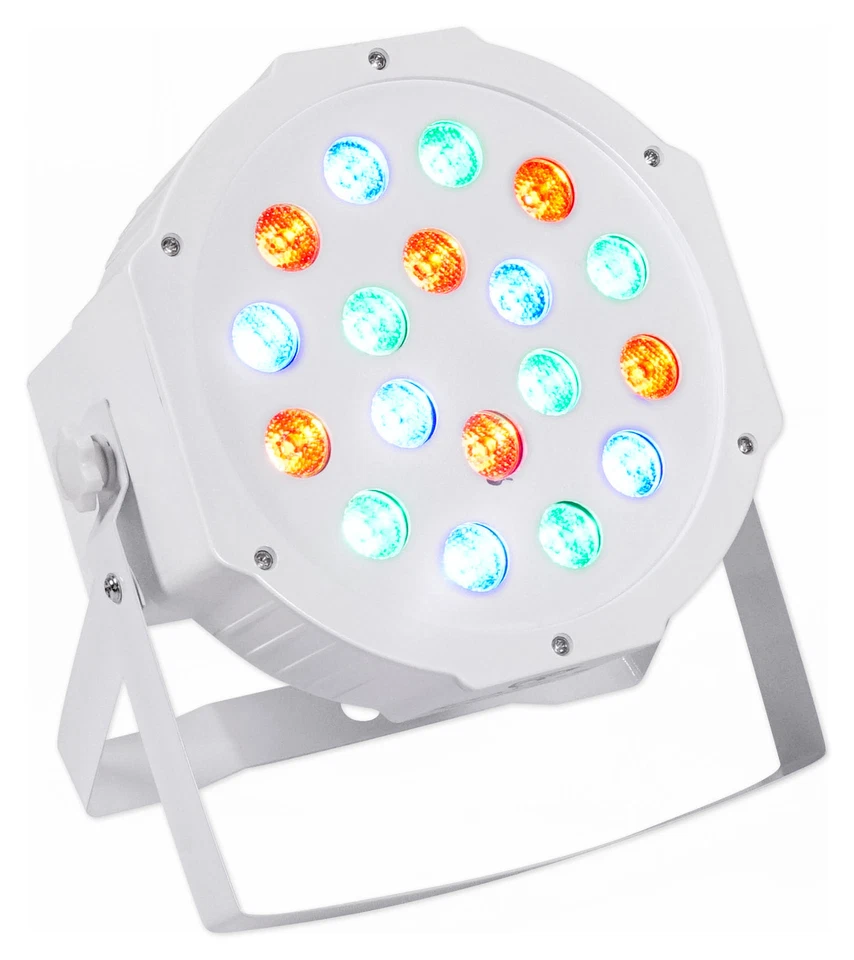 Rockville RockPAR50 LED RGB Compact Par Can DJ/Club/Stage DMX Wash Light - White - Image 2 of 4