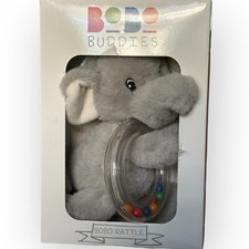 BoBo Buddies Plush EDGAR ELEPHANT Security Lovey Baby Toy Rattle NEW
