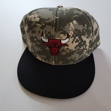 Chicago Bulls Fan Giveaway Baseball Hat Camo Never Worn