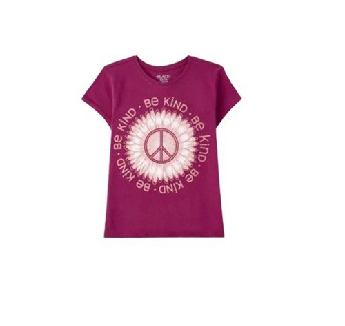 Girl's XL 14 T-shirt Short Sleeve Crewneck Graphic Be Kind Children's Place