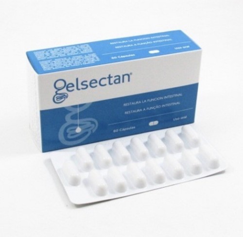 Gelsectan 60 Kappen. Linderung von Symptomen im Zusammenhang mit Reizdarmsyndrom