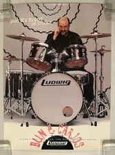 BUN E. CARLOS Ludwig Drums 2000's US PROMO Only POSTER Cheap Trick