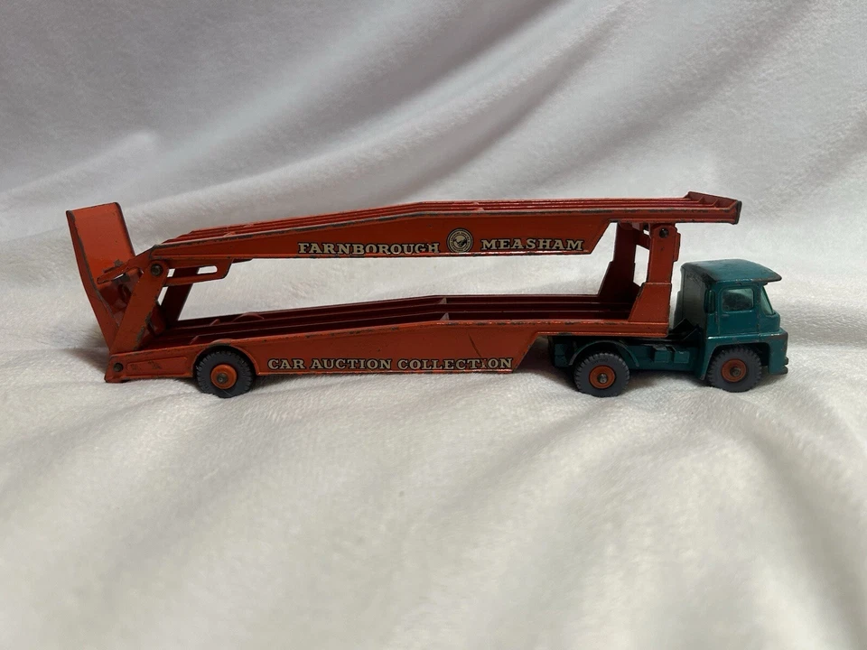 1960s Matchbox LESNEY KING SIZE K-8 Guy Warrior Car Transporter G-2 9” Length - Image 2 of 4