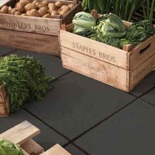 BRADSTONE EDALE DARK GREY 450X450MM PATIO PAVING SLABS / FLAGS CODE 23013.