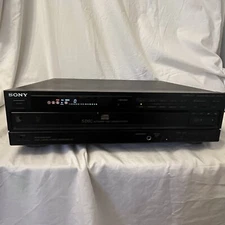 Sony Custom File CDP-C800 5-Disc CD Compact Disc Changer-Powers On, Drawer Broke