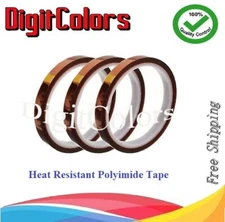 Heat Resistant Tape for Sublimation press transfer  3 roll of  10mm x 33m 108ft