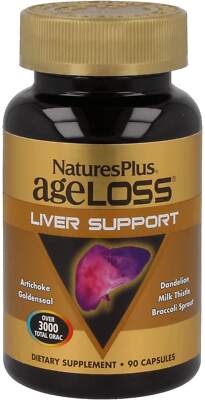 Natures Plus AgeLoss Liver-Support - 90 veg. Kapseln (733,64 EUR/kg)