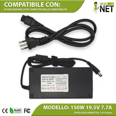Trafo kompatibel mit DELL ALIENWARE M17x M14X M15X 19,5V 7,7A 150W